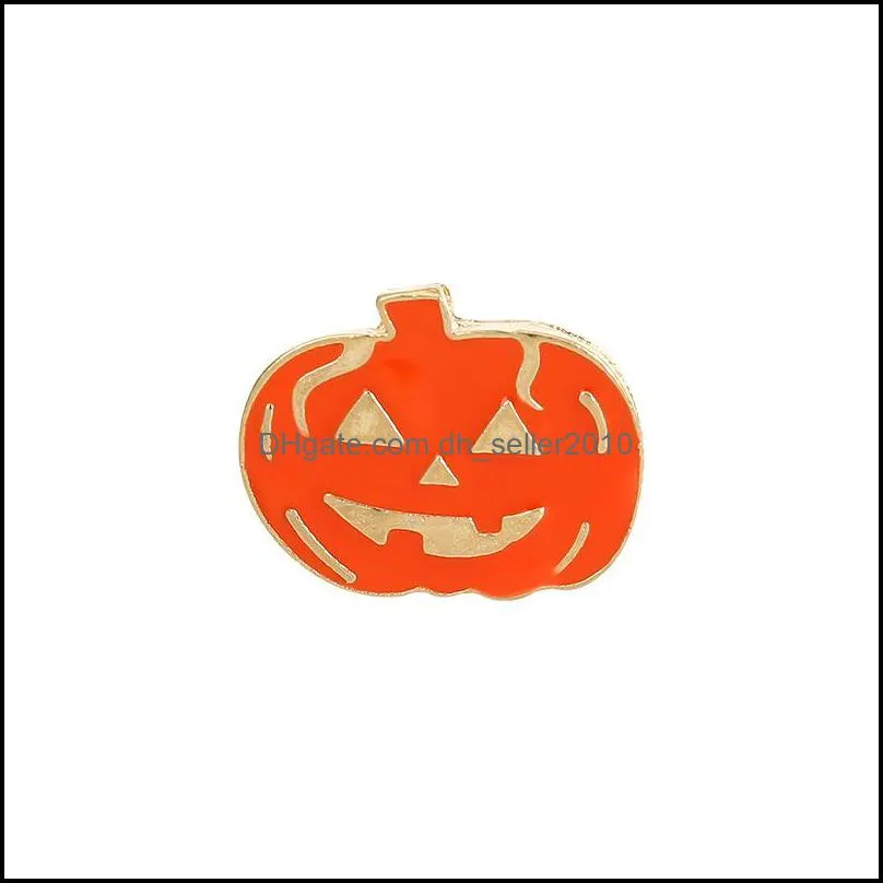 cartoon enamel brooch pin halloween jewelry pumpkin shaped alloy oil dripping brooches creative personality badge 1 6qs1 e3