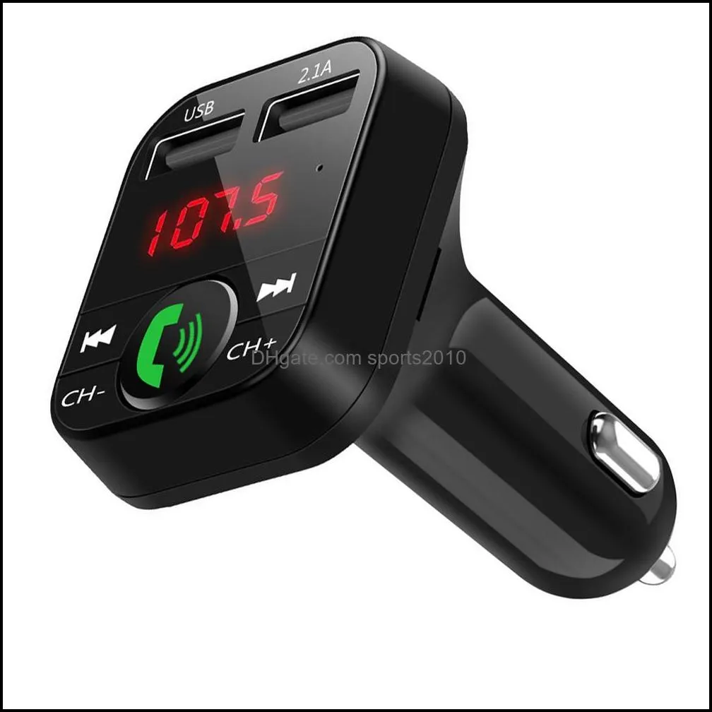 Car Kit Handsfree Wireless Bluetooth FM Transmitter LCD MP3 Player USB  2.1A