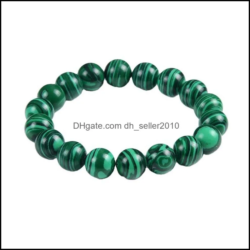 8mm malachite beads bracelet,elastic malachite gemstone bracelet ,gemstone bracelet,gifts 120 w2