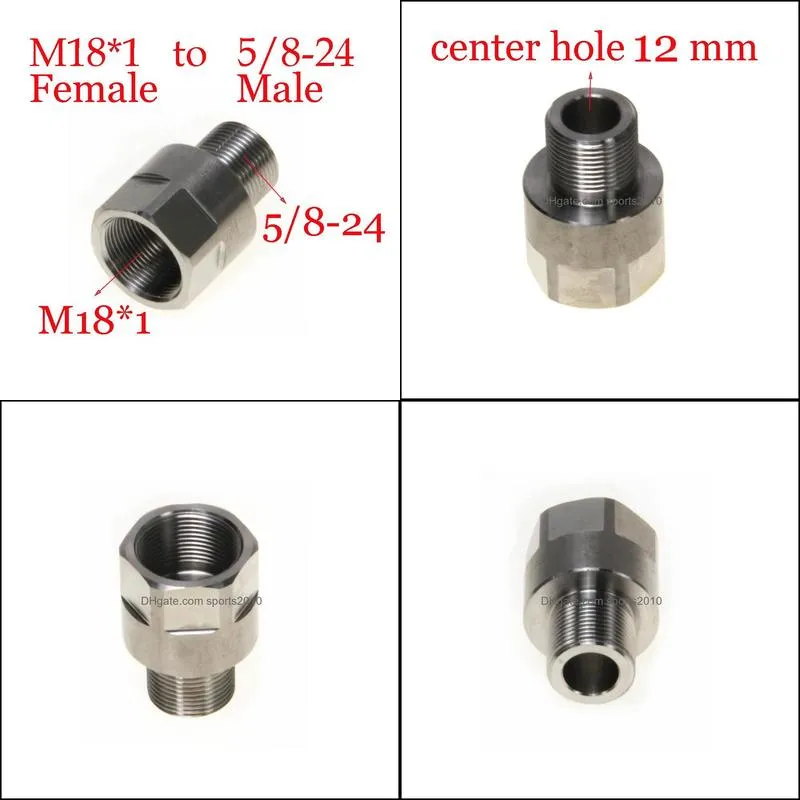 Stainless Steel Thread Adapter M18x1 Female To 5/8-24 Male Fuel Filter M18 SS Solvent Trap Adapter for Napa 4003 Wix 24003 M18x1R