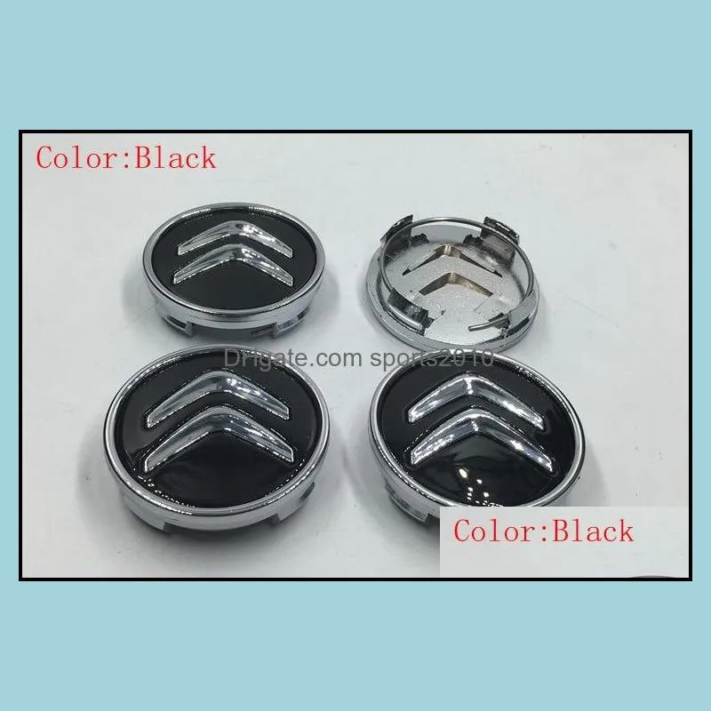 Car Styling 4Pcs/lot 60mm Citroen Wheel Center Caps Wheel Center Emblem Badge Fits C2 C3 C4 C5 C6 C-Quatre Hub Caps Emblems Badge