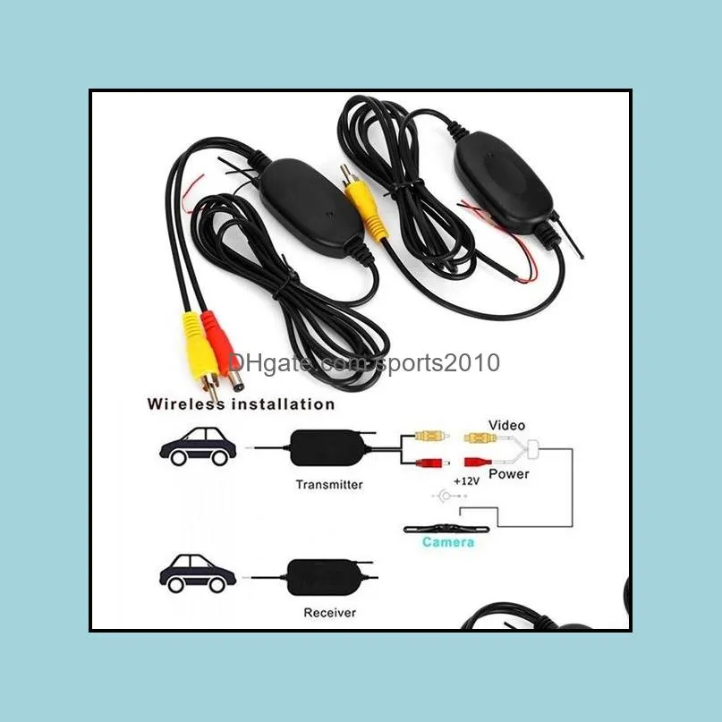 2.4 Ghz Wireless Rear View Camera RCA Video Transmitter and Receiver Kit for Car Rearview Monitor FM Transmitter & Receiver