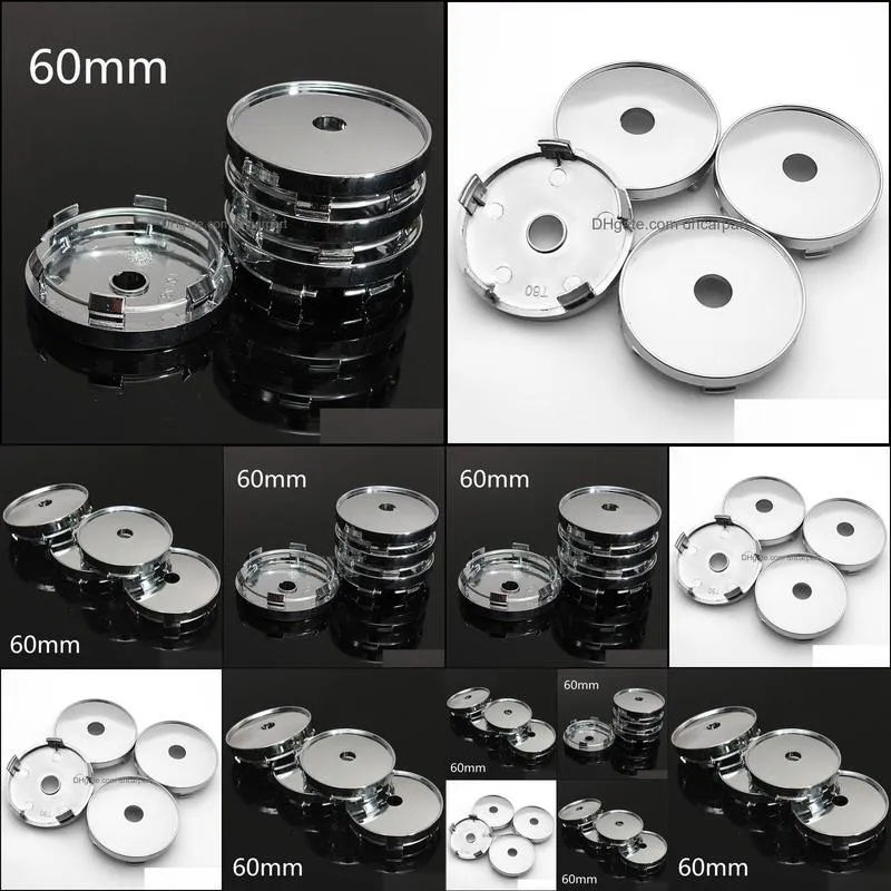 4pcs For Ford Wheel Hub Cap Center Cover Diameter 60mm ABS aluminum Hubcap Logo Covers