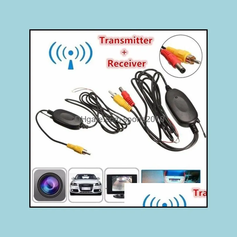 2.4 Ghz Wireless Rear View Camera RCA Video Transmitter and Receiver Kit for Car Rearview Monitor FM Transmitter & Receiver