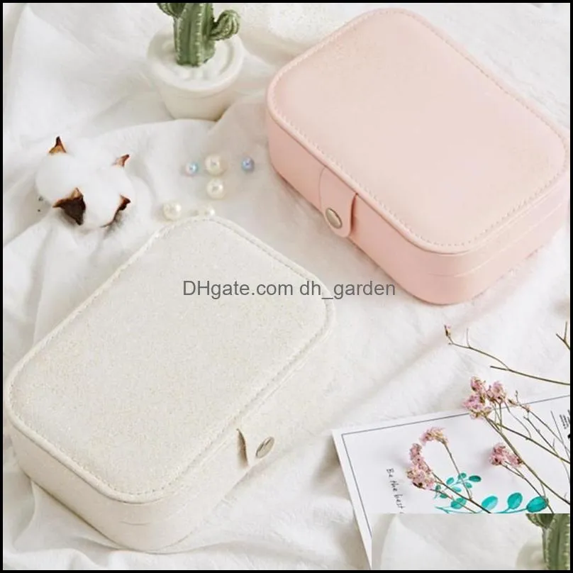 Jewelry Pouches 70% 2 Tiers Portable Box Earrings Travel Case Storage Organizer Container