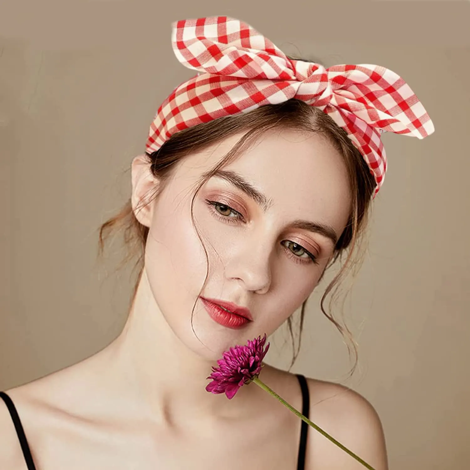 knotted bow headbands for women bowknot hair bands knotted wide headbands with teeth for women and girls cute nonslip headbands hair accessories