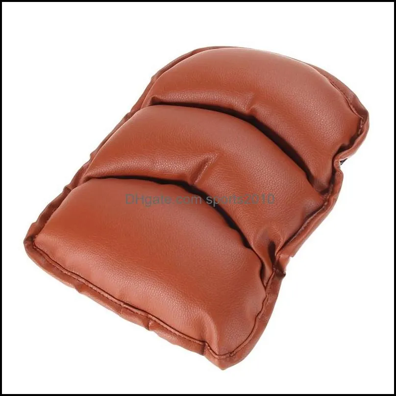 Auto Center Console Pad PU Leather Car Armrest Seat Box Cover Protector Universal Fit Most Vehicle SUV Truck Car
