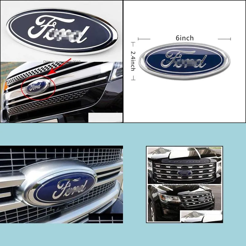 Ford Front Grille Tailgate Emblem, Oval 6