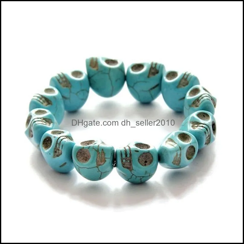 5 color stone bracelet power energy bracelet men women fashion turquoise stone bracelet 3655 q2