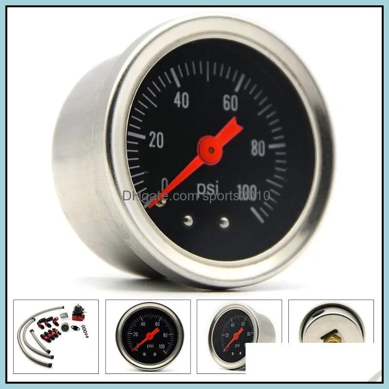 aluminum racing auto fuel pressure regulator kits full kit fuel regulators with gauge