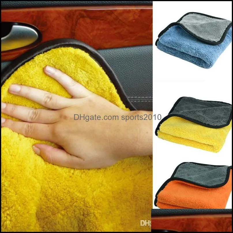 durable super thick plush microfiber car cleaning cloth car washing towel randomly color