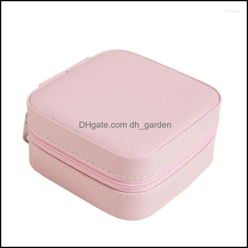 jewelry pouches 2022 organizer display travel case boxes portable box leather storage earring holder