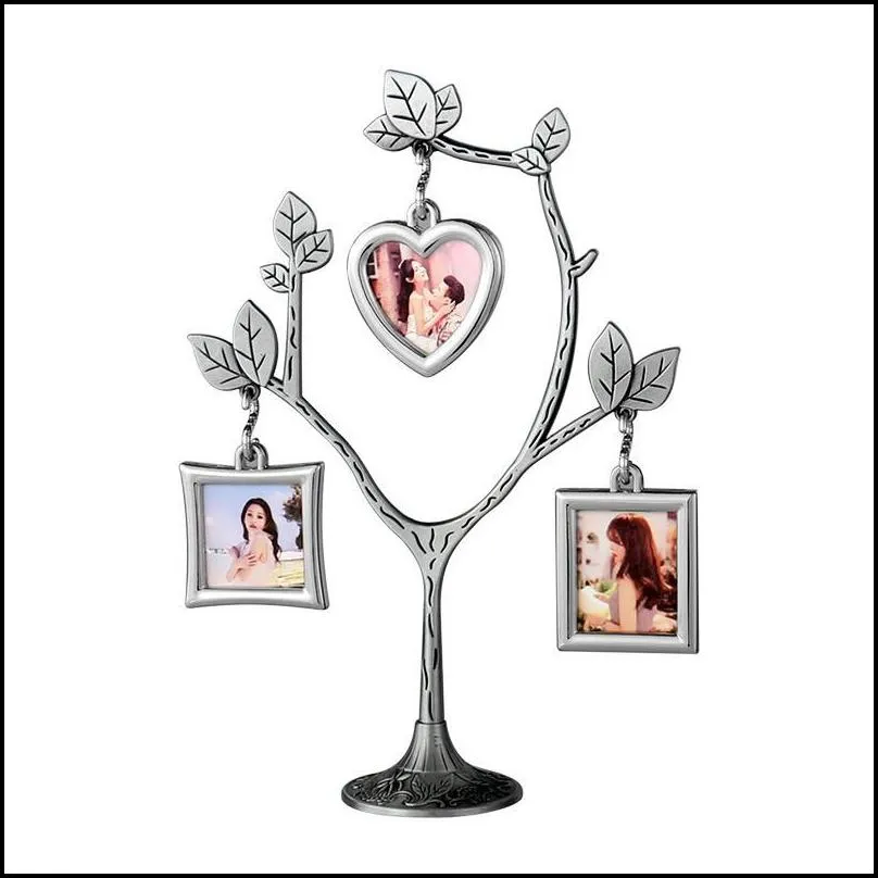 3 Color Sublimation Blank DIY Photo Frame Decoration Heat Transfer Frames Pendant Home Desktop Ornaments Album RRB15688