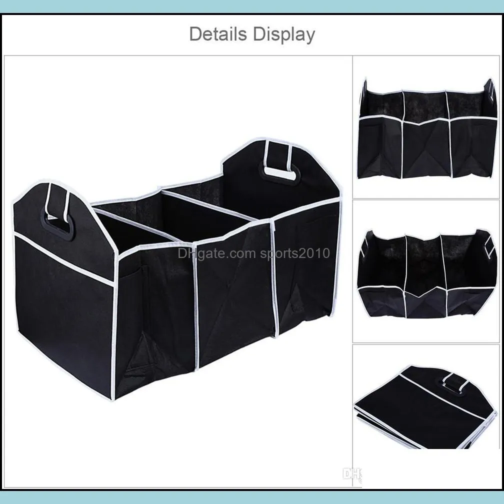 new arrive car truck van suv storage basket trunk organizer boot stuff food automobile stowing tidying folding bag 50*32*32.5cm