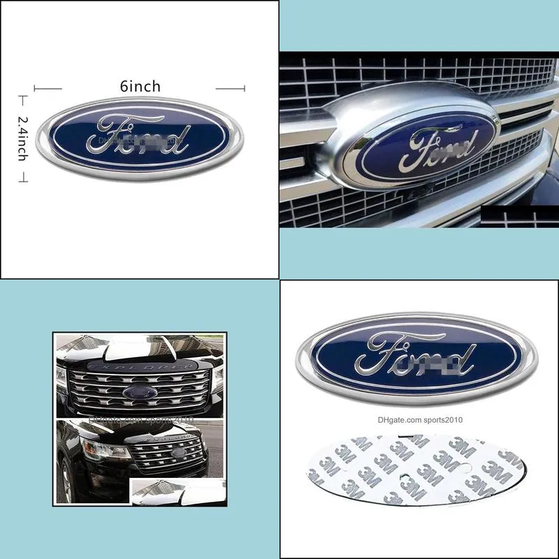 Ford Front Grille Tailgate Emblem, Oval 6