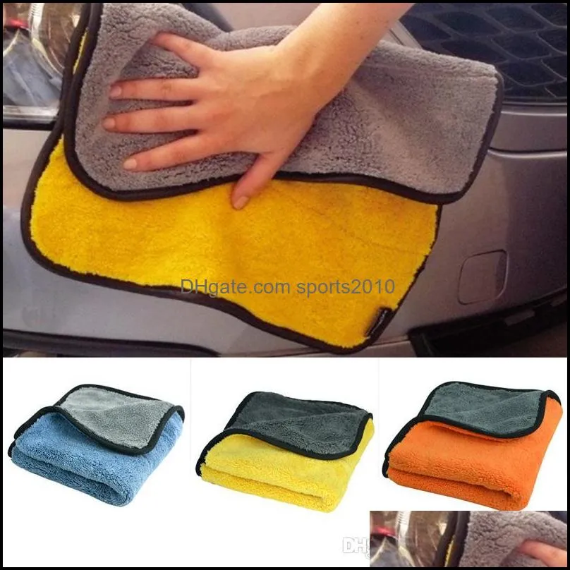 45cm x 38cm 800gsm durable super thick plush microfiber car cleaning cloths car care microfibre wax polishing detailing towels