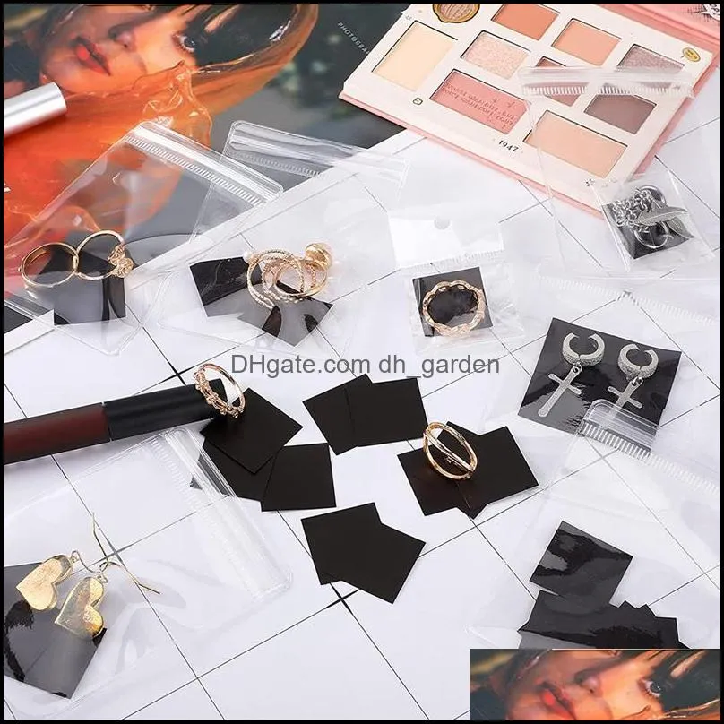 jewelry pouches bags 100pcs clear plastic sets self small zipper bag for storage supplies beads earrings screws brit22