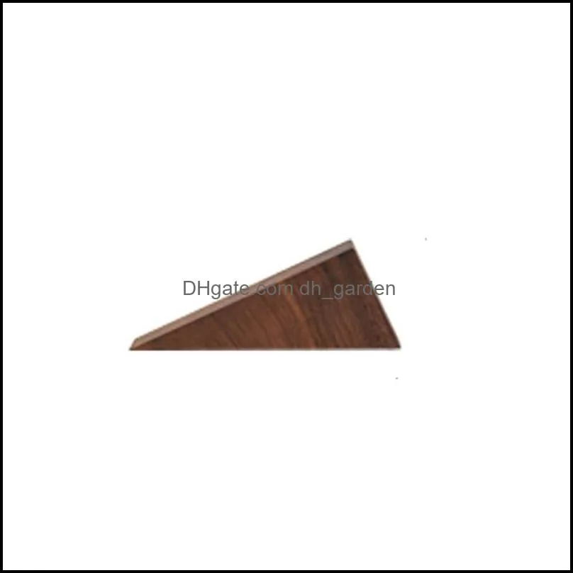 Jewelry Pouches Rectro Brown Triangle High-end Black Walnut Solid Wood Display Stand Storage Po Props Necklace&Bracelet Organizer 1Pc