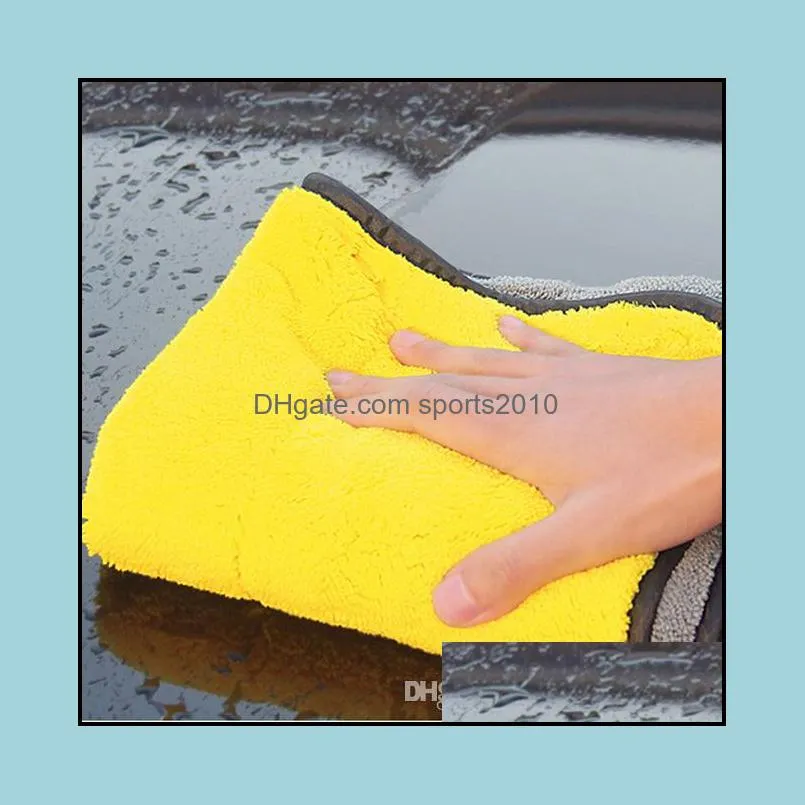 5x30*30cm car wash microfiber towel cleaning drying cloth hemming car care cloth detailing wash towel car-styling