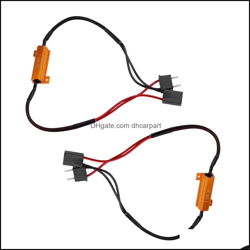 50W 8RJ H7 H11 H1 9005 9006 Headlight Load Resistor LED Canbus Car Fog Lamps Decoder Error Warning Resistance