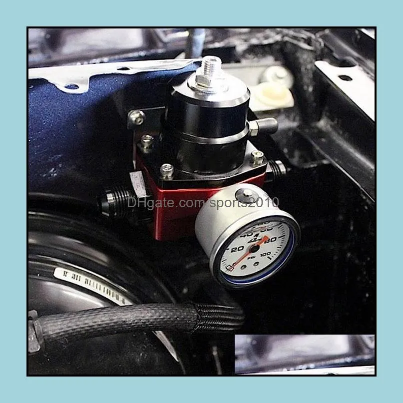 aluminum racing auto fuel pressure regulator kits full kit fuel regulators with gauge