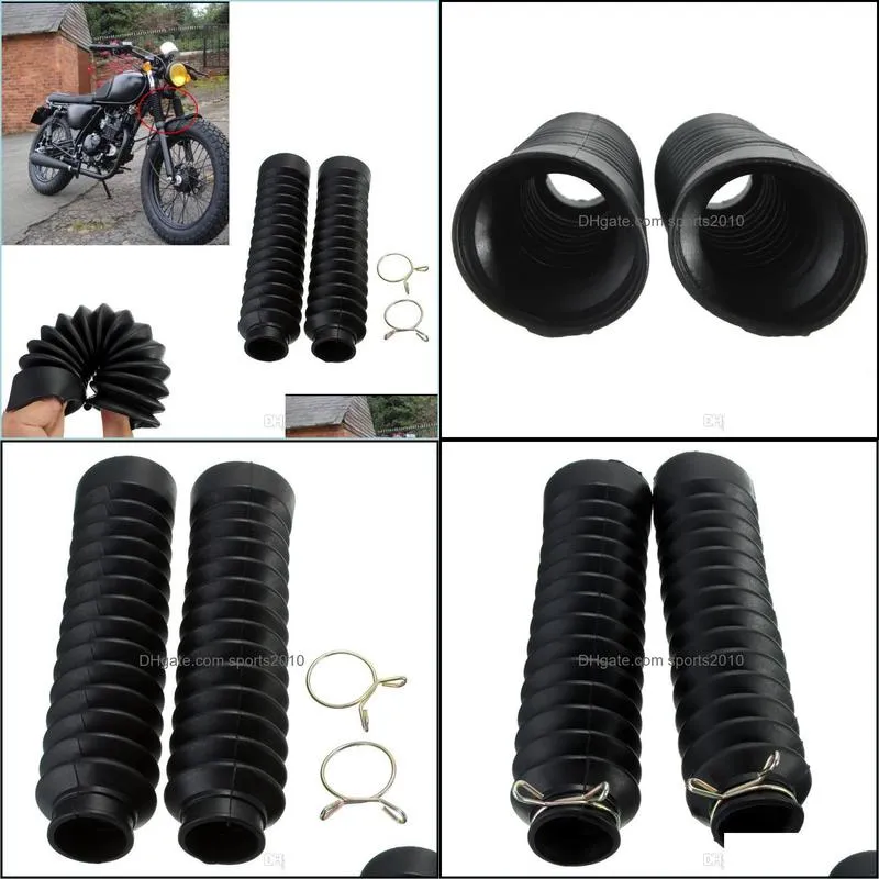 2pcs motorcycle front fork cover gaiters gators boot shock protector dust guard for off road pit dirt bike motocross bicycle new