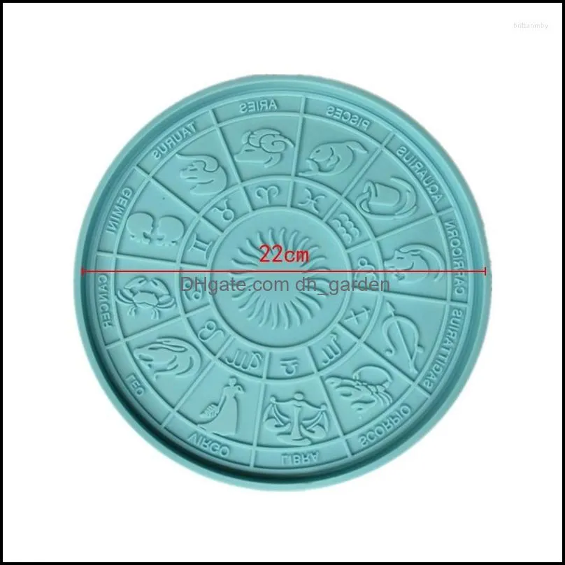 jewelry pouches 12 constellation divination tray epoxy resin table decoration astrology board silicone mould diy