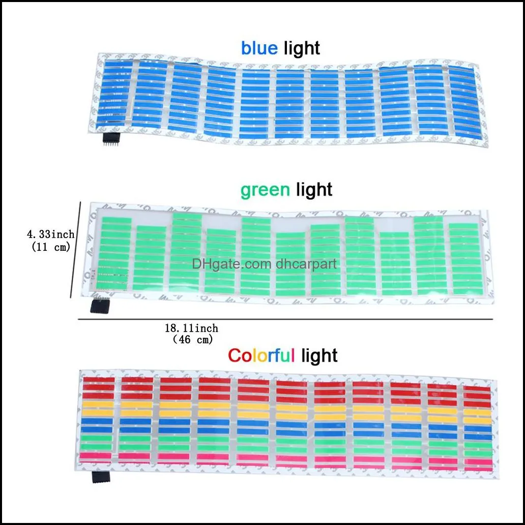 car auto music rhythm changed jumpy sticker led flash light lamp activated equalizer el sheet rear window styling cool sticker