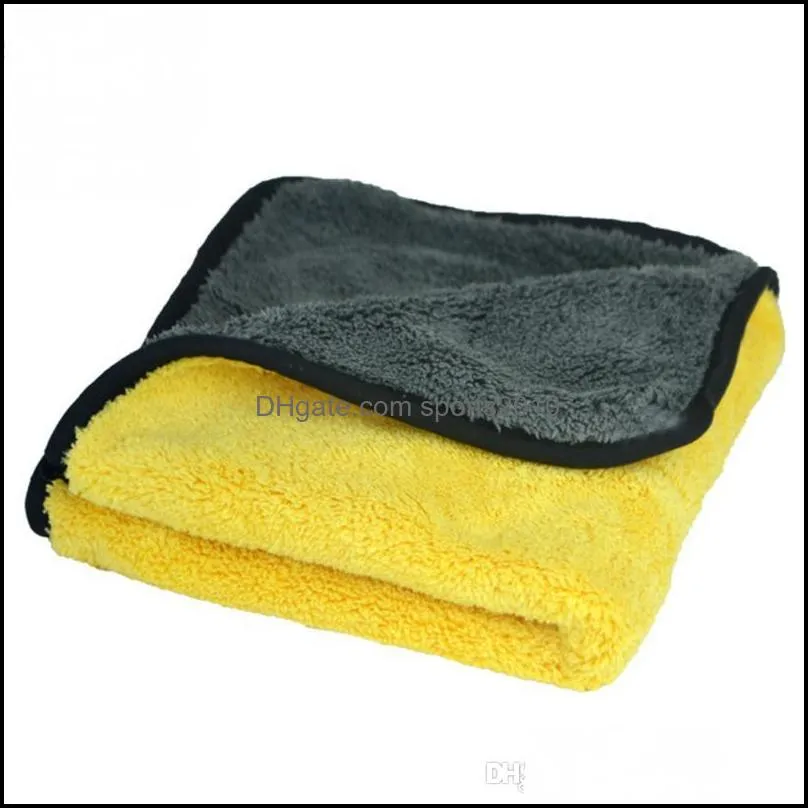 durable super thick plush microfiber car cleaning cloth car washing towel randomly color