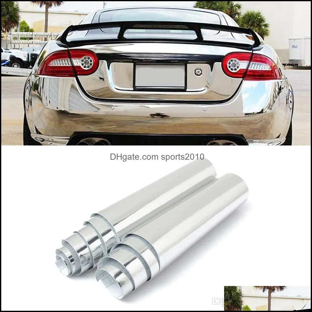 silver chrome diy car body films glossy color car vehicle 3d vinyl film wrap sticker vinyl decal air release film