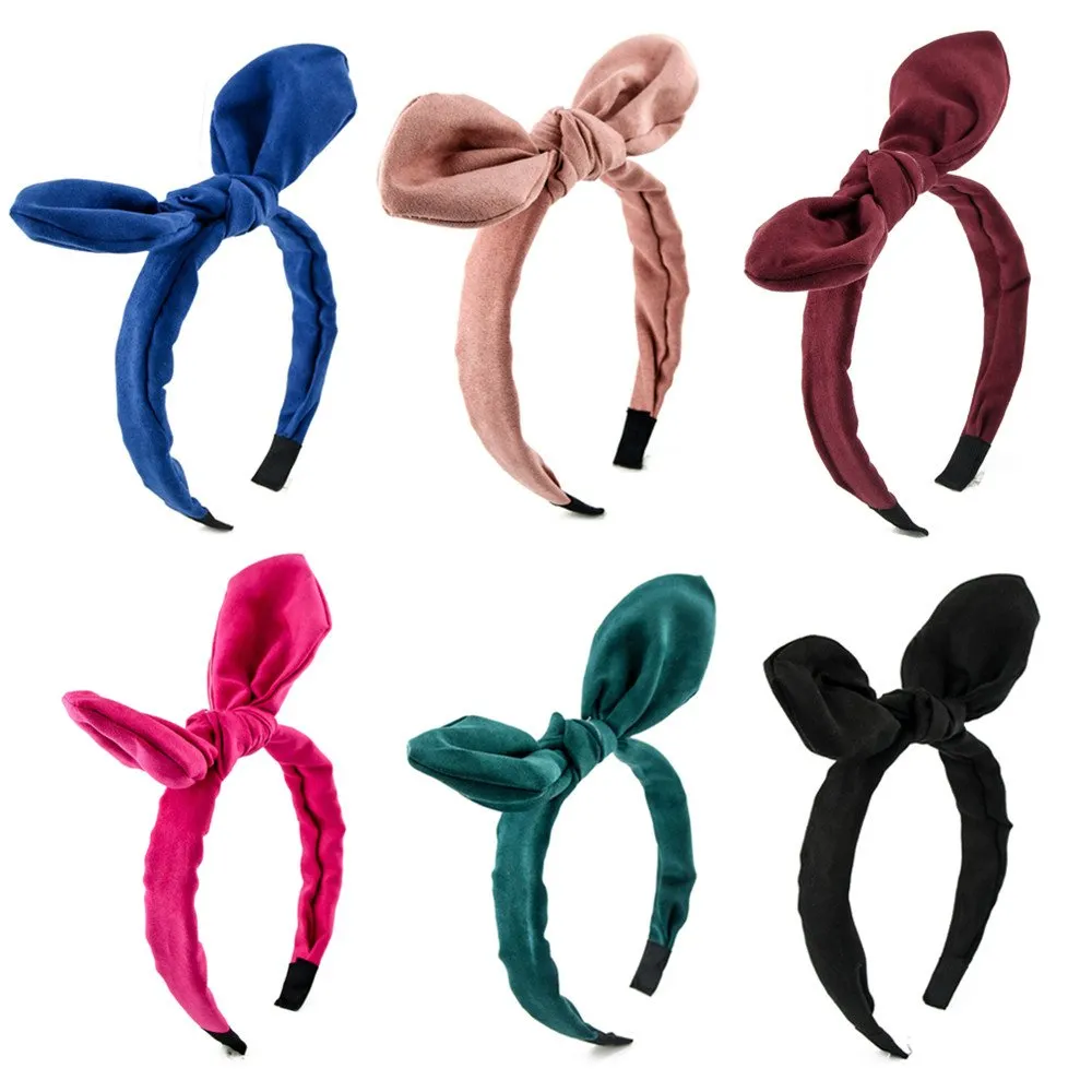 bow headbands for women cute knotted headband girls fashion wide turban headbands plain headbands red white blue headband hair bands hair accessories for women girls halloween gifts