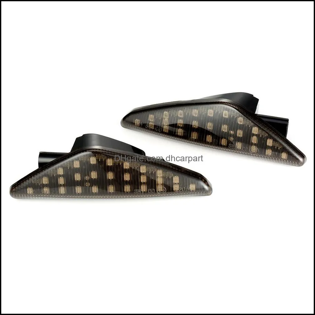 10pcs Led Dynamic Side Marker Turn Signal Light Sequential Blinker Fender Light ForBM-W X5 E70 X6 E71 E72 X3 F25 Amber