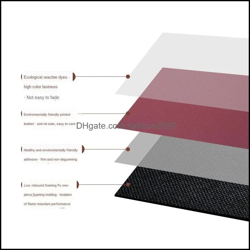 Long Kitchen Mat Waterproof and Oil-proof Kitchen Floor Mat Anti-fatigue Foot Pad Anti-slip Wear-resistant Rug Door