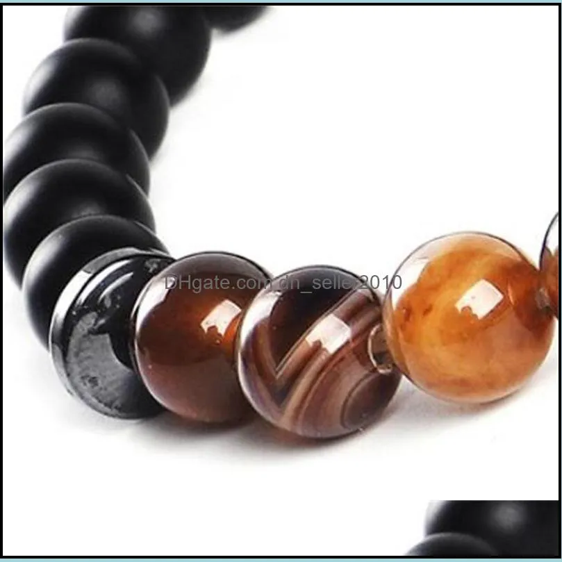 minimalist 7 chakra balance yoga beads bracelet for men 8mm tiger eye natural stone agate hematite charms lava bracelets stretch 232