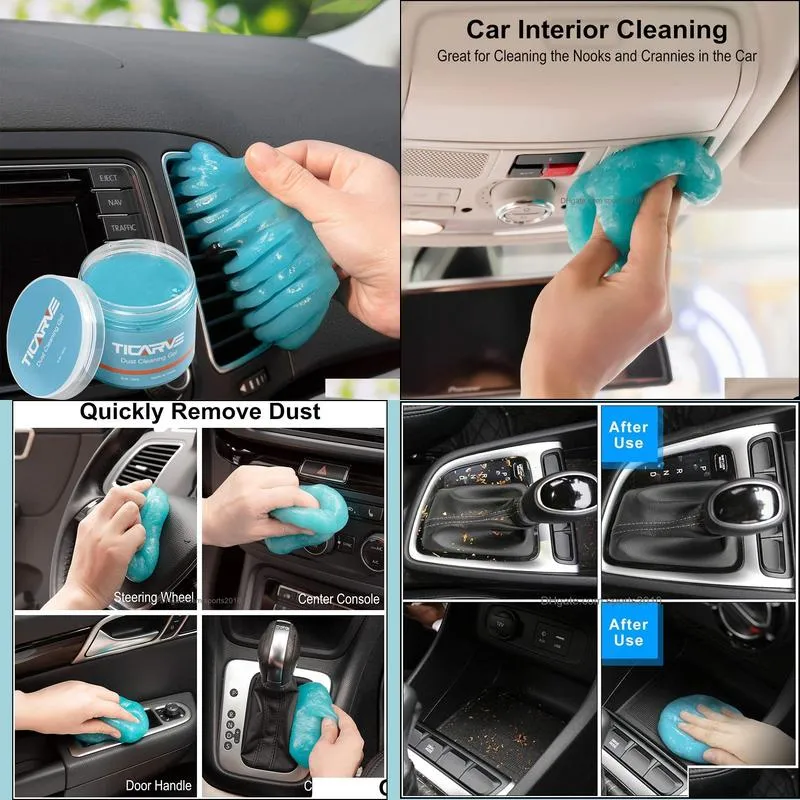 Car Dust Cleaner Gel Detailing Putty Auto Cleaning Putty Auto Detail Tools Car Interior Vent Cleaner Keyboard Cleaner for Laptop