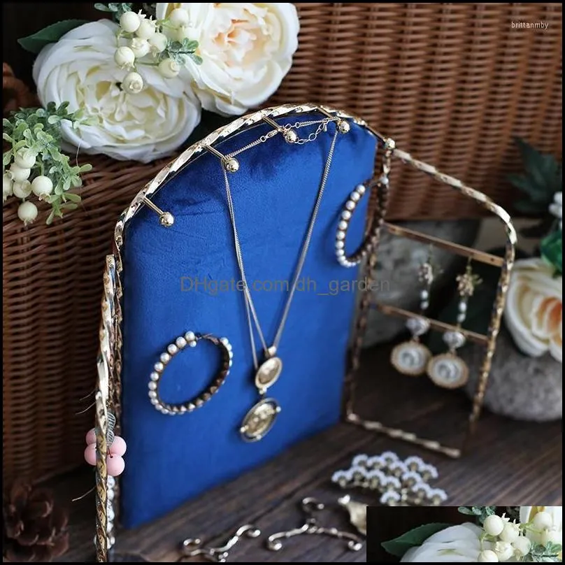 Jewelry Pouches Portable Earrings Organizer Display Stand Earring Holder Show Box Board