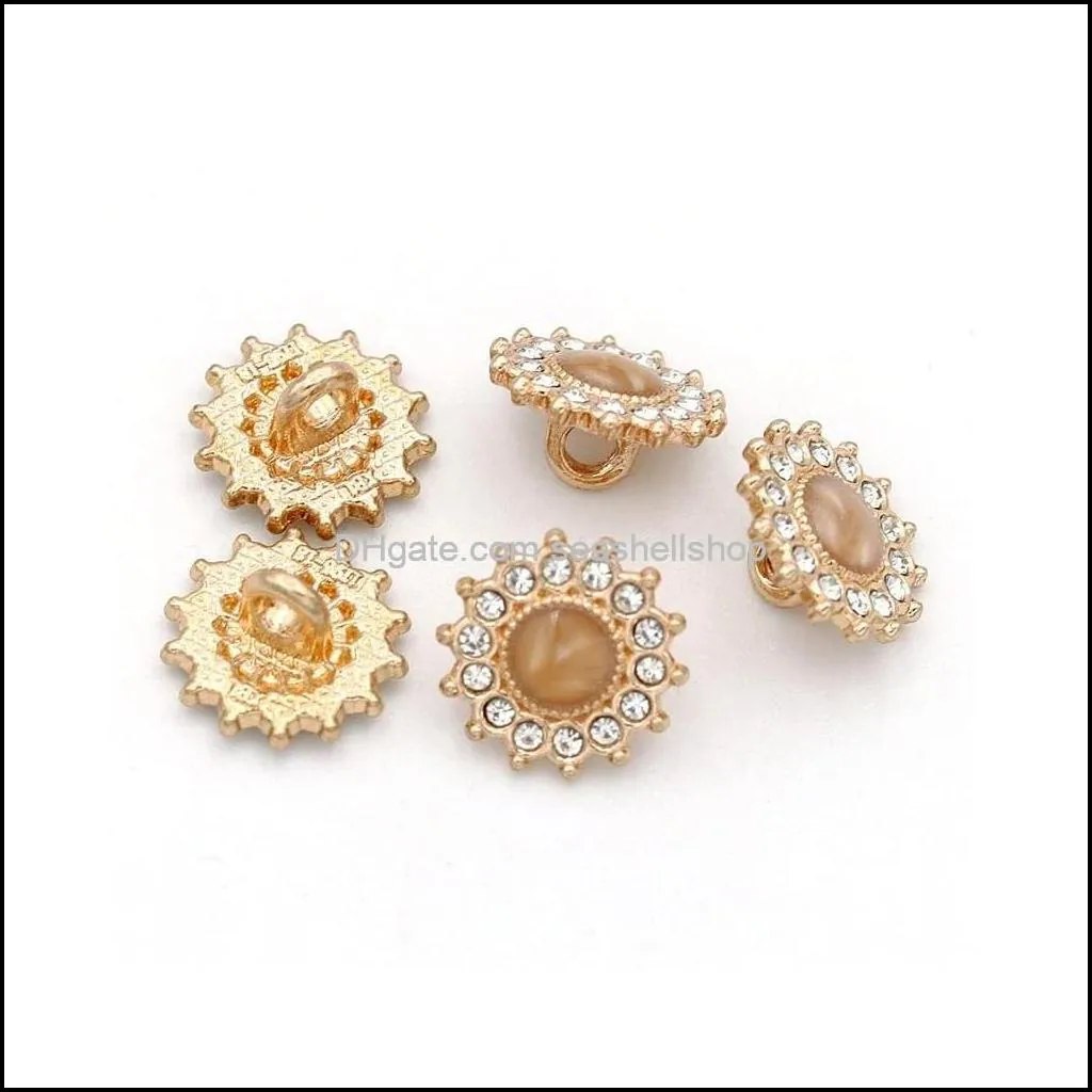 Beads Pearl Rhinestone Buttons Faux Embellishments Snowflake Brooch Alloy Floral Pendants For Jewelry Making Crafts Clothes Ba Brhome