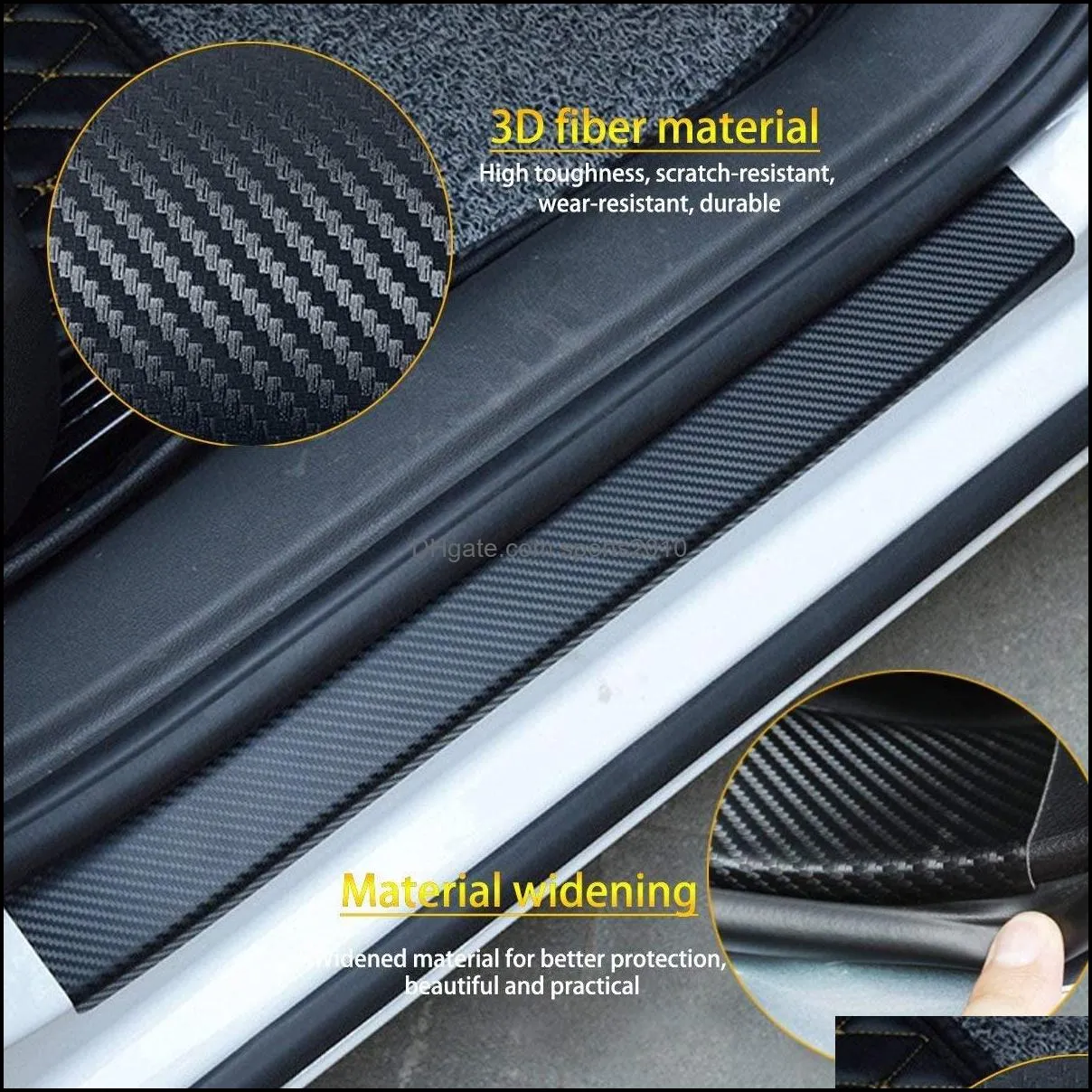 Car Door Sill Scuff Guard, Welcome Pedal Protect, Anti-kick Scratch for Cars Doors