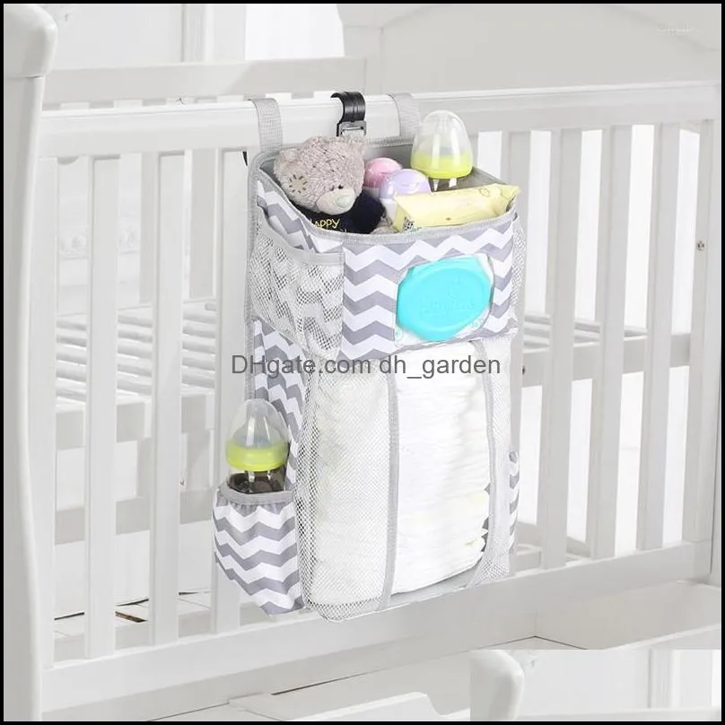 Jewelry Pouches Baby Bed Hanging Bag Side Storage Multifunctional Detachable Diaper Toy In Front Of