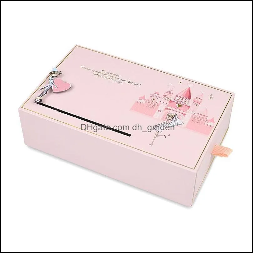 jewelry pouches bags romantic gift box drawerjewellery organizer wedding valentine day surprise case brit22