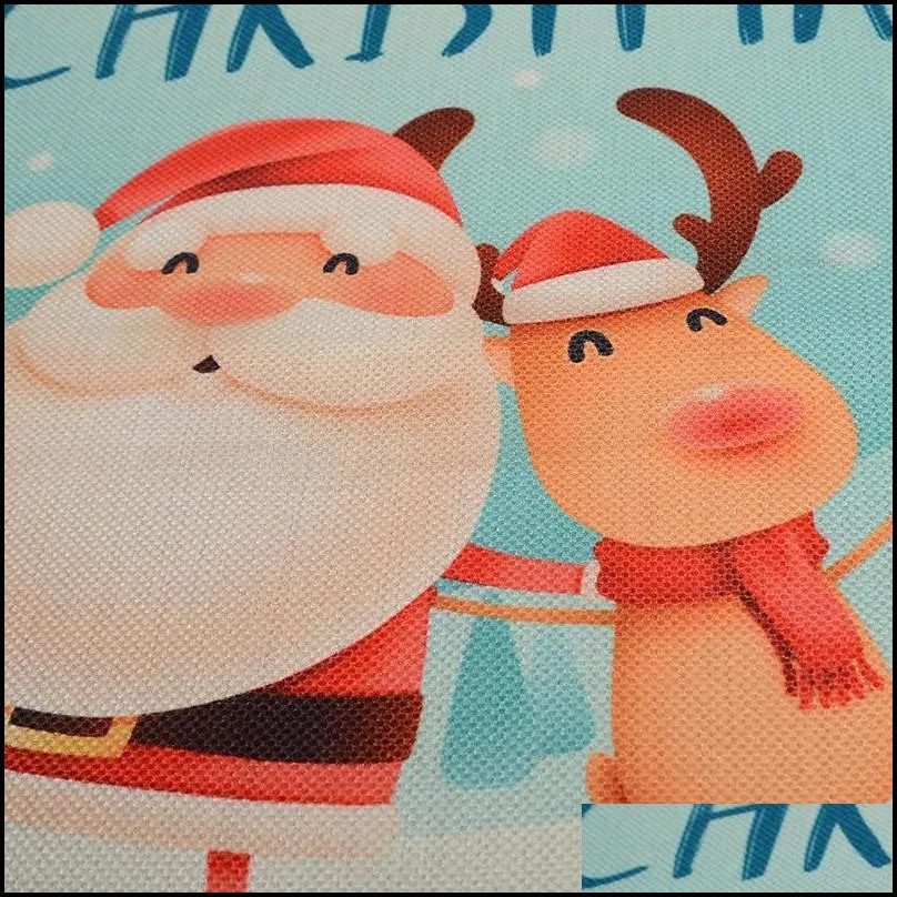 Lowest Price 2022 Latest Styles Christmas Gift Bags Large Organic Heavy Canvas-bag Santa Sack Drawstring Bag With Reindeer FY4249 0919