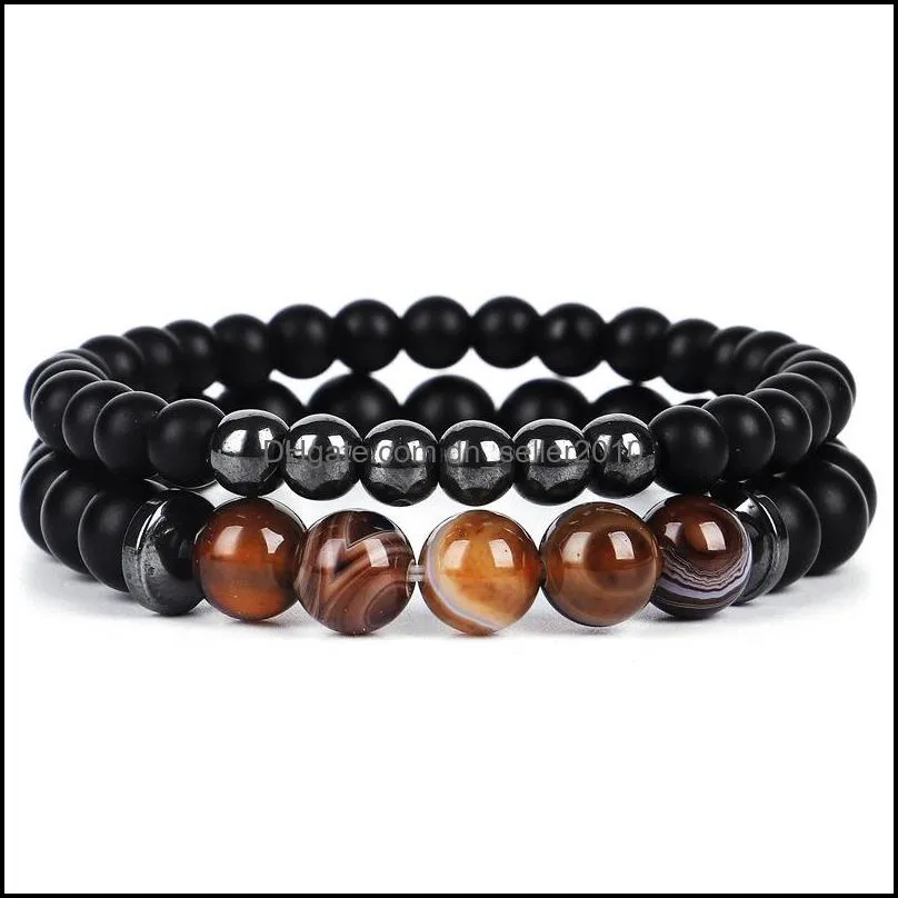 minimalist 7 chakra balance yoga beads bracelet for men 8mm tiger eye natural stone agate hematite charms lava bracelets stretch 232