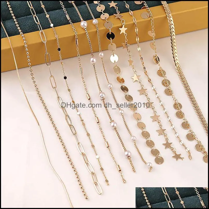 2m round star beads chain bulk chain gold oval link bulk chains diy wallet chain jewelry necklace making handmade accessories 782 t2