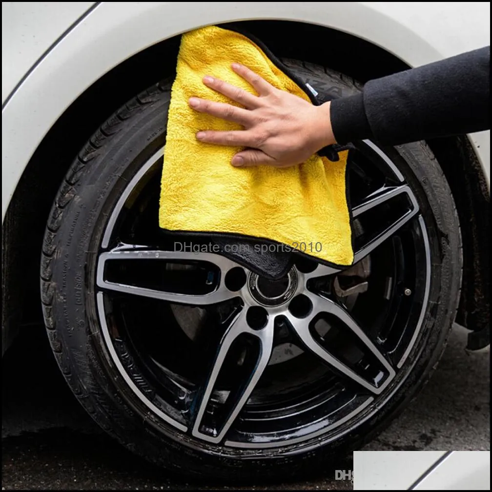 5x30*30cm car wash microfiber towel cleaning drying cloth hemming car care cloth detailing wash towel car-styling