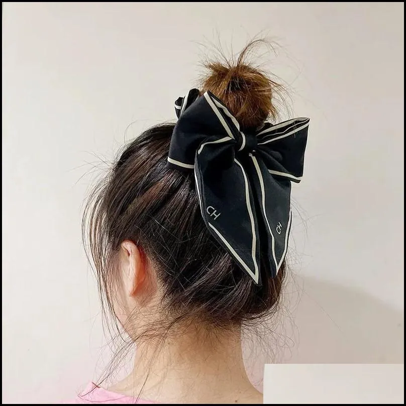 Fashion Pony Tails Holder letter hair band high quality women`s hair ring ponytail fixer party gift