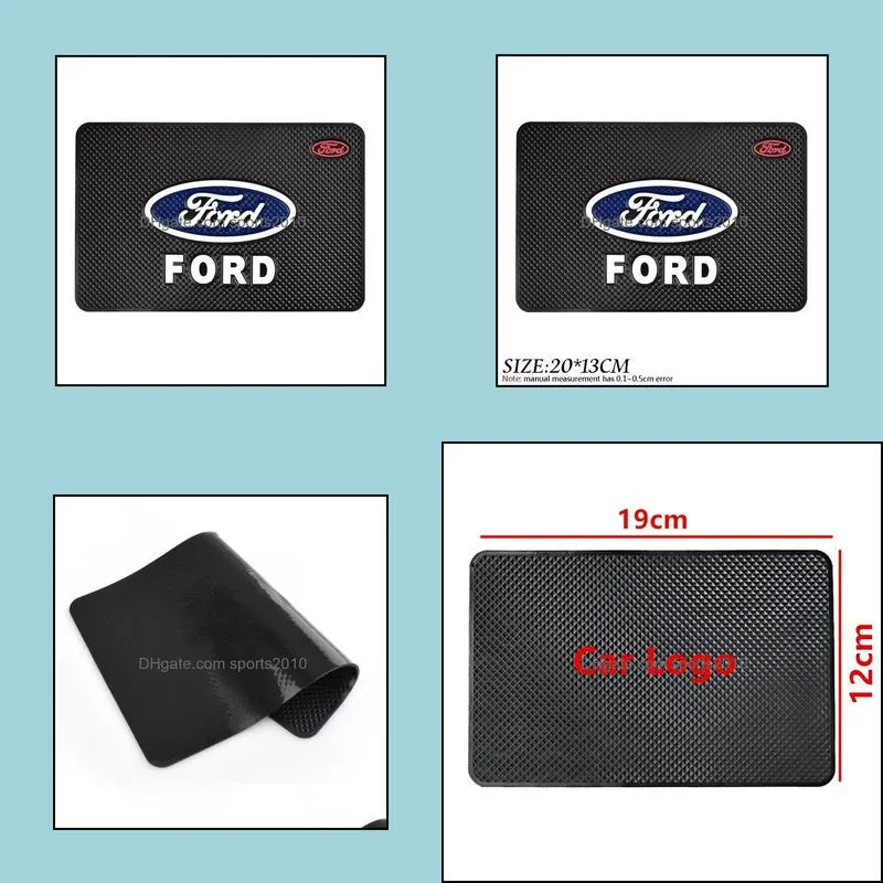 Car Styling Anti-slip Mat Anti-skip Car Pad Gel Pad Sticker for Car Ford Ornaments Decoration Accessories