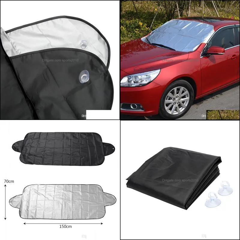 2xanti snow shield car covers windshield shade windscreen cover dust protector auto front window screen cover 150*70cm car-styling