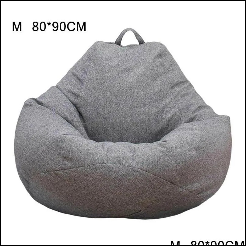Bean Bag Chair with Filling Big Puff Seat Couch Bed Stuffed  Beanbag Sofa Pouf Ottoman Relax Lounge Furniture for practical