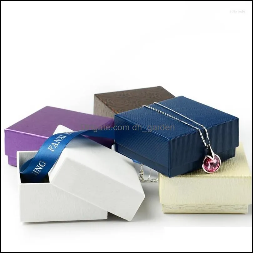 Jewelry Pouches Carton Series Brand Packaging Box Ring Necklace Earrings Bracelet Storage