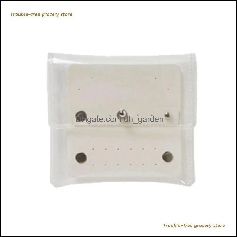 jewelry pouches bags transparent earring storage box small portable travel display bagjewelry